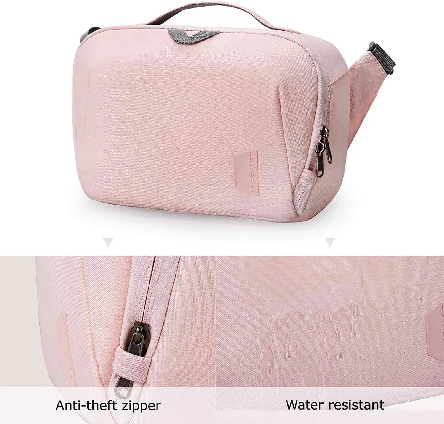 Expanded view Camera Bag  SLR Camera Sling Bag Purse Cross body Bag with Padded Shoulder Strap