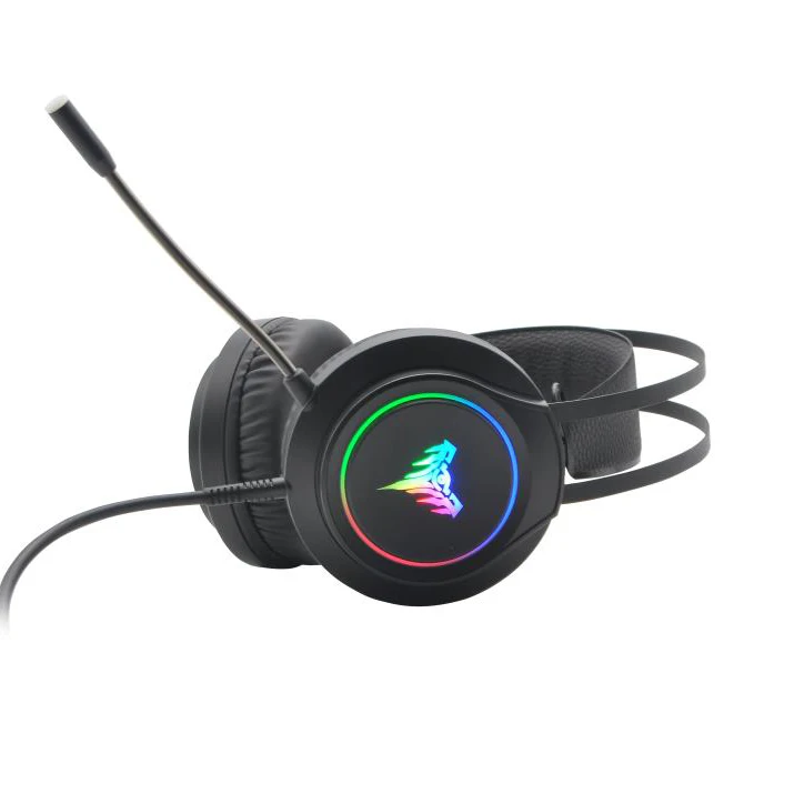 J Лидер продаж, игровая гарнитура для ПК, наушники 7,1 с микрофоном и светодиодной подсветкой, G2000 V1L, наушники с шумоподавлением, проводные стереонаушники с басами для ПК