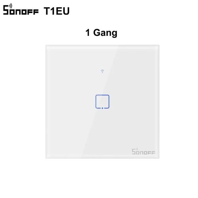  Интеллектуальный выключатель света Sonoff TX T1 ЕС 1 2 3 Gang Wi-Fi/433/RF переключатель модуль автоматизации 