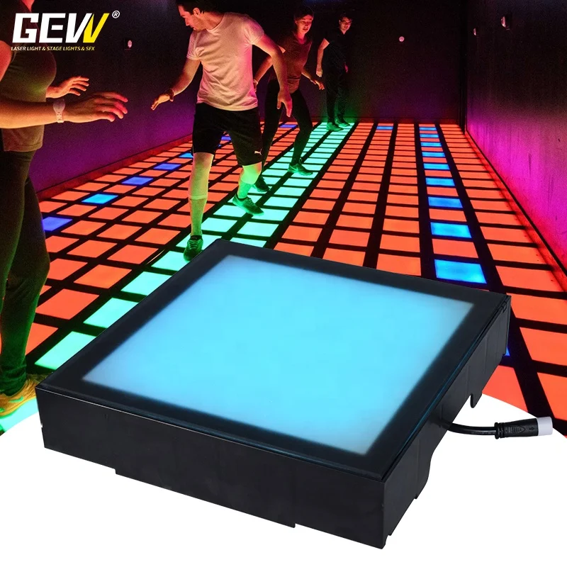 Wholesale 30x30cm Wired Interactive RGB Activate Game LED Dance Floor For Kid Games
