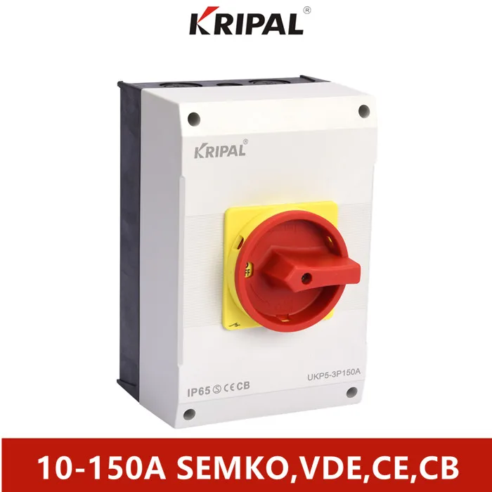 CE certificate 3P 4P 10-150A IP65 Explosion-proof isolator switch Rotary