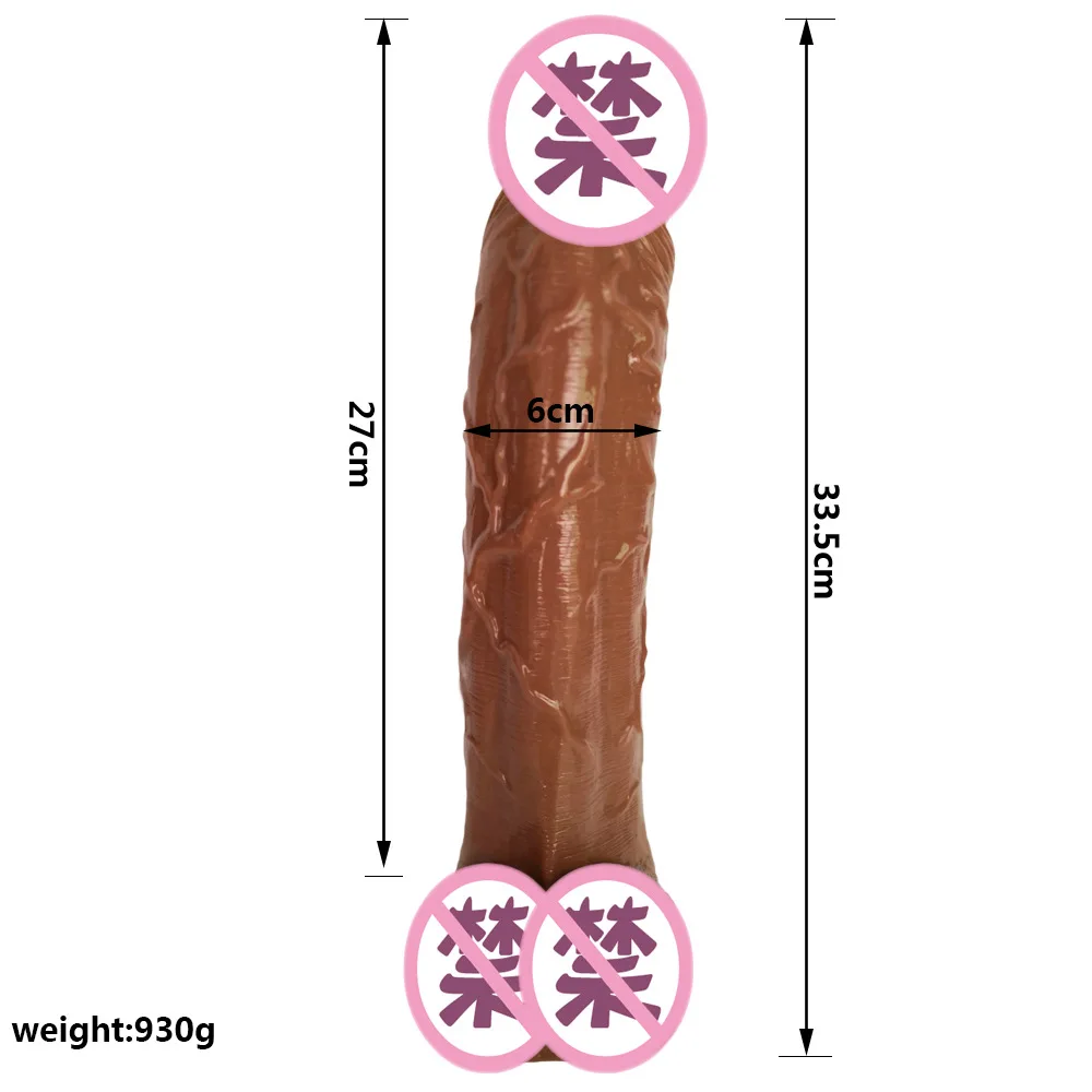 Drop Shipping 13.19in Dildo Adult Sex Toys PVC Penis Massage Big Realistic Dildos Suction Cup for Woman Huge Dildo Xxl