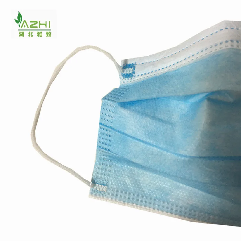 Xiantao Factory Disposable Custom Face Mask blue 3 ply filter mask Disposable Safety Masks for hosptal