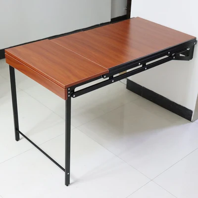 Extendable Furniture Desk Wall Shelf Folding 4 Tiers Swing Dining Table Hydraulic Mounted Convertible