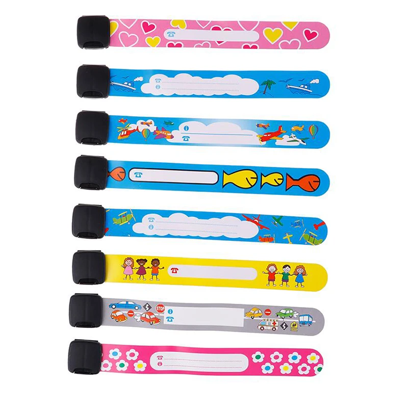 
Kids Adjustable Waterproof Wrist Straps Children Travel Outdoor Safe Anti-lost ID Wristband 