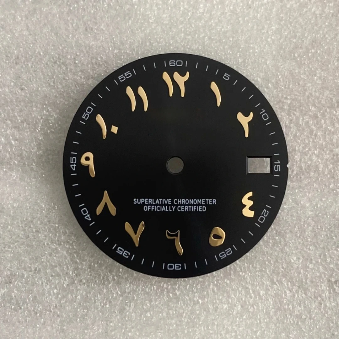 Custom Watch Dial Middle East Arabic S Dial 28.5mm Literal Fitting NH35/NH36/4R Movement Mechanical Modified Watch Accessor