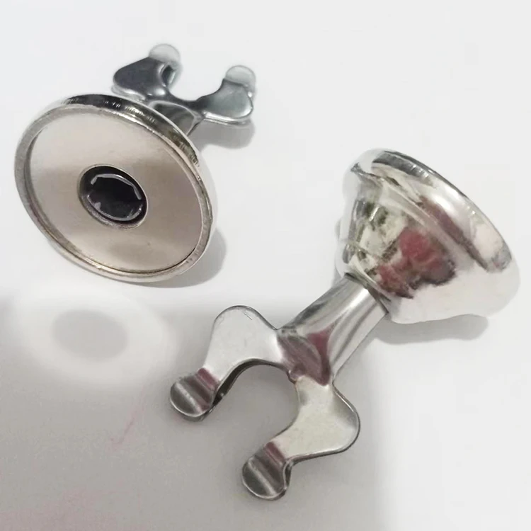 Harp style metal  table number menu clip holder with heavy cast base