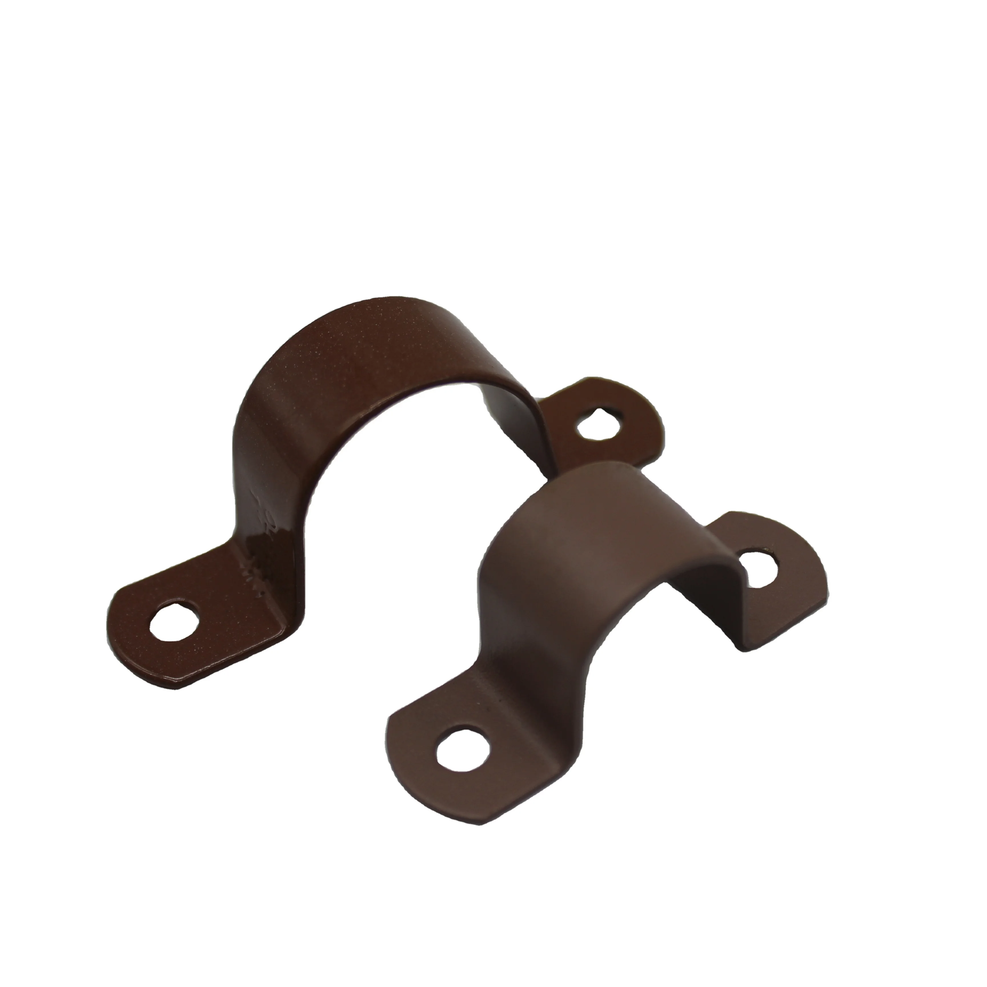 
U shape Saddles Steel Pipe Clamps mounting Brackets two holes tube strap hardware stamping parts 