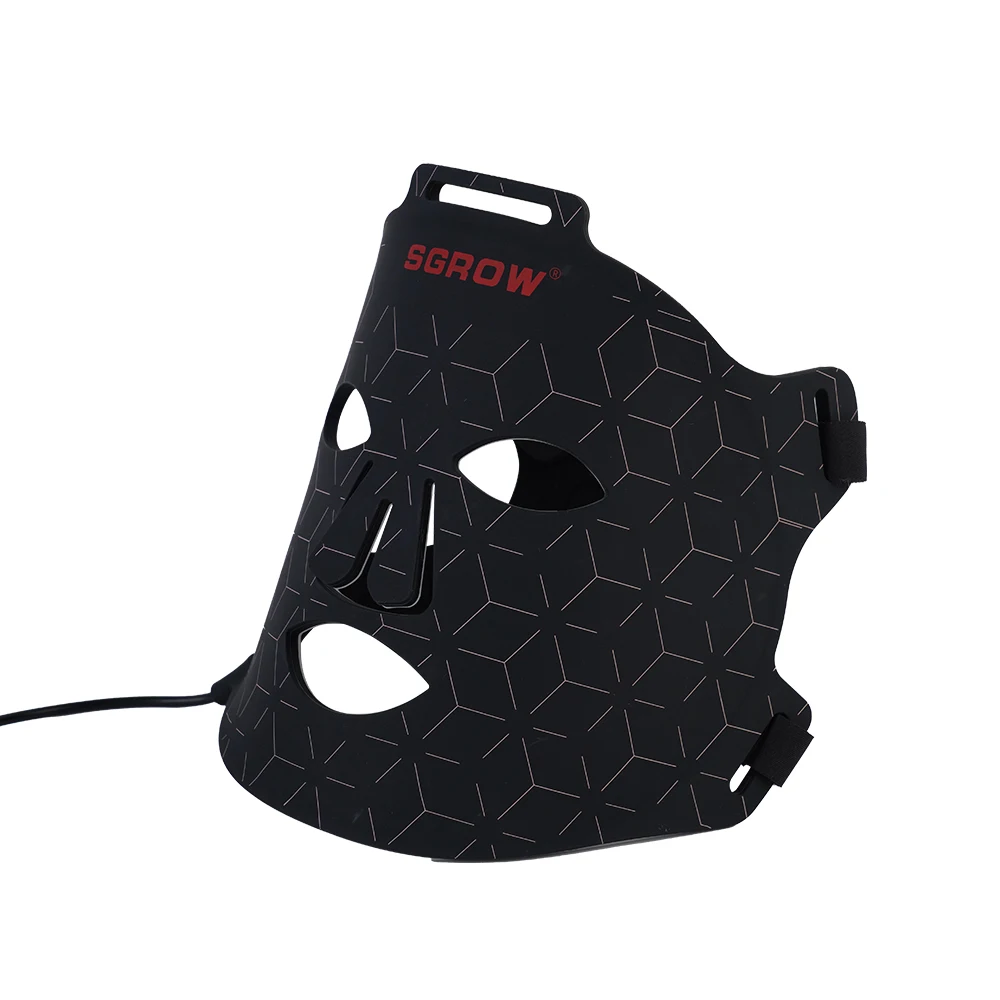 led face facial mask Near Infrared and Red Light Therapy mask Devices 660nm 850nm  light therapy silicone led beauty mask
