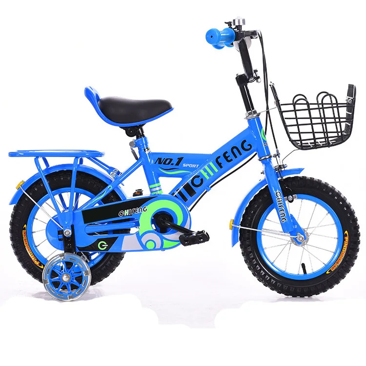 New 16-Inch Light Blue Kids Bicycle for 5-8 Year Old Boys and Girls Ordinary Pedal Type for Outdoor Sports and Children