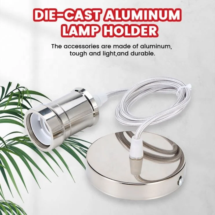 Ceiling Pendant Light Lampholder E27 Suspended Bulb Base E27 Screw Lamp Holder