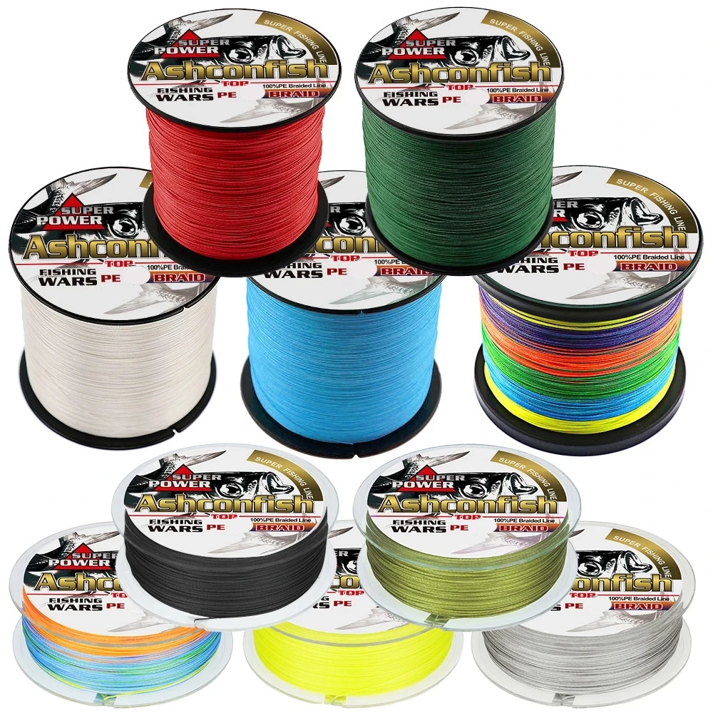 Wholesale retail W8 multifilament PE braided line pesca 8 strands 500M fishing line