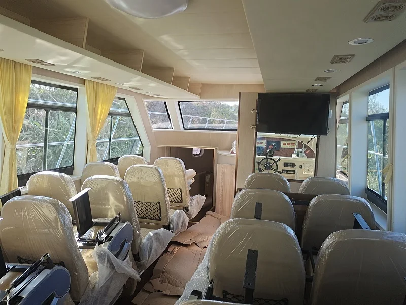 Grandsea 17m Fiberglass Ferry Boat Sea River Passenger  Boat for sale transportation boat