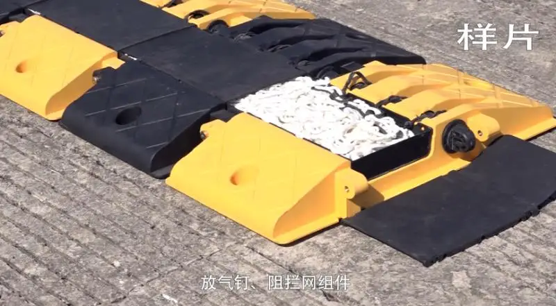 Анти-дорожное заграждение дорожный блок Спайка лак для ногтей чистый комбинированный барьер сталь противотаранное устройство