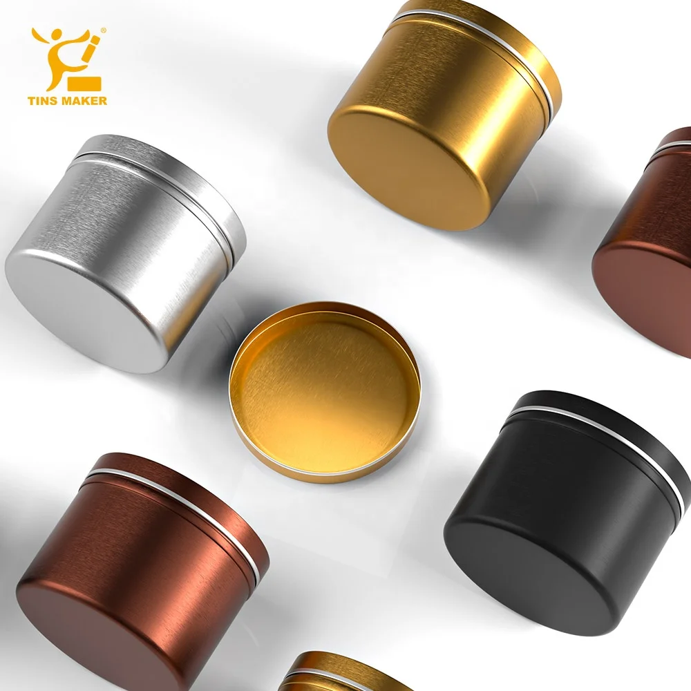 Deep Round Tin Cans seamless tin box drawn Factory Wholesale 8Oz Candle Packaging Container Tin Can