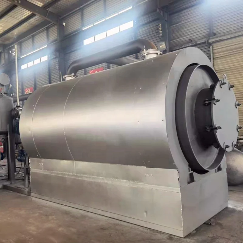 Пиролизная установка для переработки отходов полиэтилена, полипропилена, бензина, новый дизайн