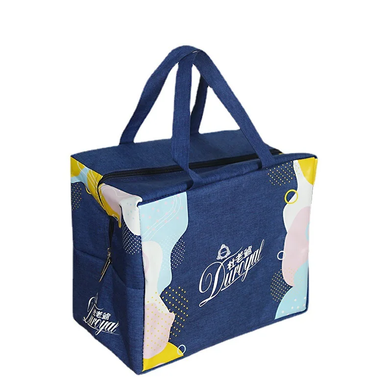 Reusable Grocery Picnic Shopping Bags Colourful Collapsible, Multipurpose Heavy Duty cooler bags Insulated Zippered/