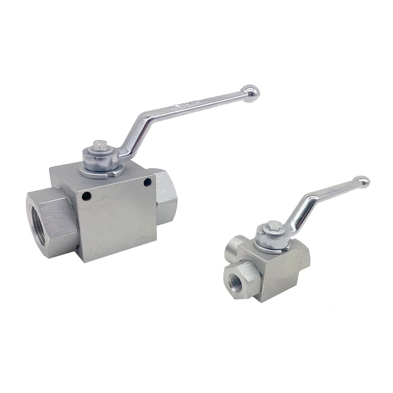 HONGGE KHB3K- 1/4NPT Stainless Steel Hydraulic Three Way Threaded High Pressure Ball Valves 1/4Inch