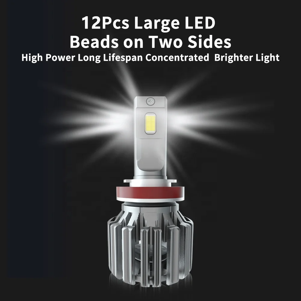Canbus Decoder Super Bright 110W 12000LM H7 Headlights LED H4 Headlights H11 LED Headlights Bulbs 9005 9006 9007 9008 LED Bulbs