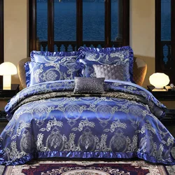 European Nice Quality Cheap Price Wedding Bridal Bedding Sheet Sets Luxury Bed Skirt Set