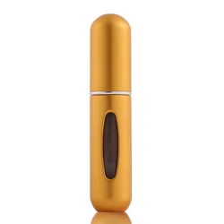 Hot sell Factory direct wholesale 5ml portable mini parfum travel pocket cute refillable perfume aluminum spray bottle