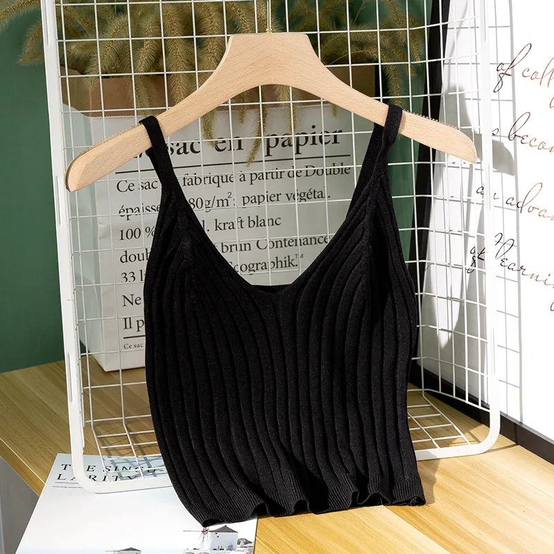 2024 Professional Manufacturer Custom Spring Summer V-neck Sweater Ribbed Knit Wool Cashmere Sweaters Vest