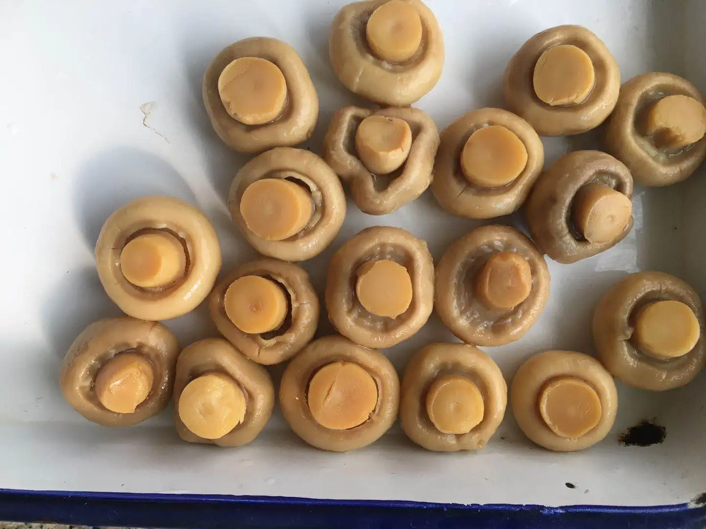 
Canned champignon mushroom whole in brine 425G history export to Southeast Asia 