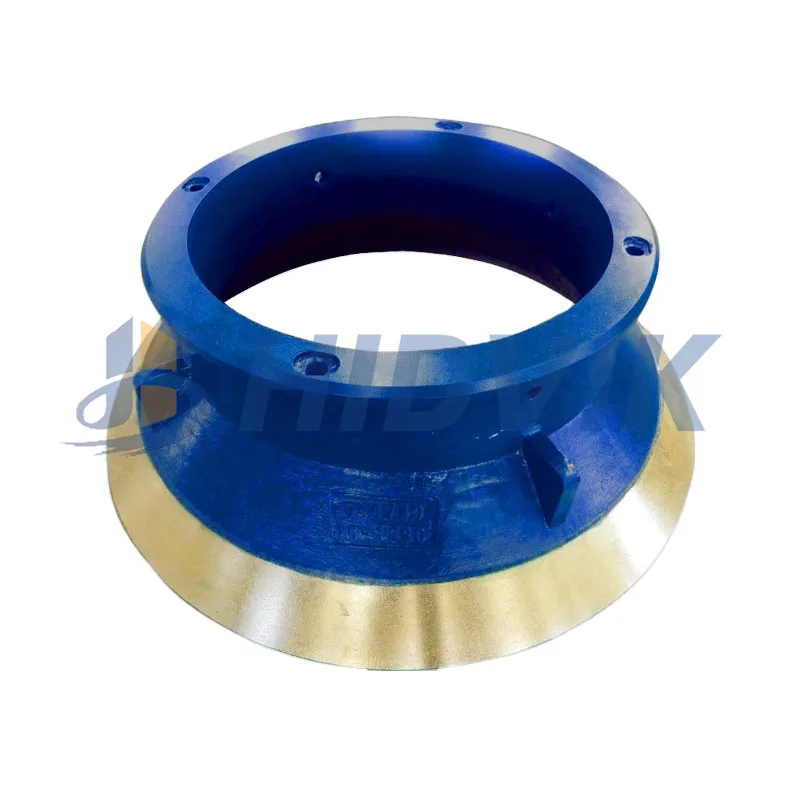 Austenitic high manganese steel casting apply to Telsmith 57SB 57SBS 57S 44FC for cone crusher spare parts