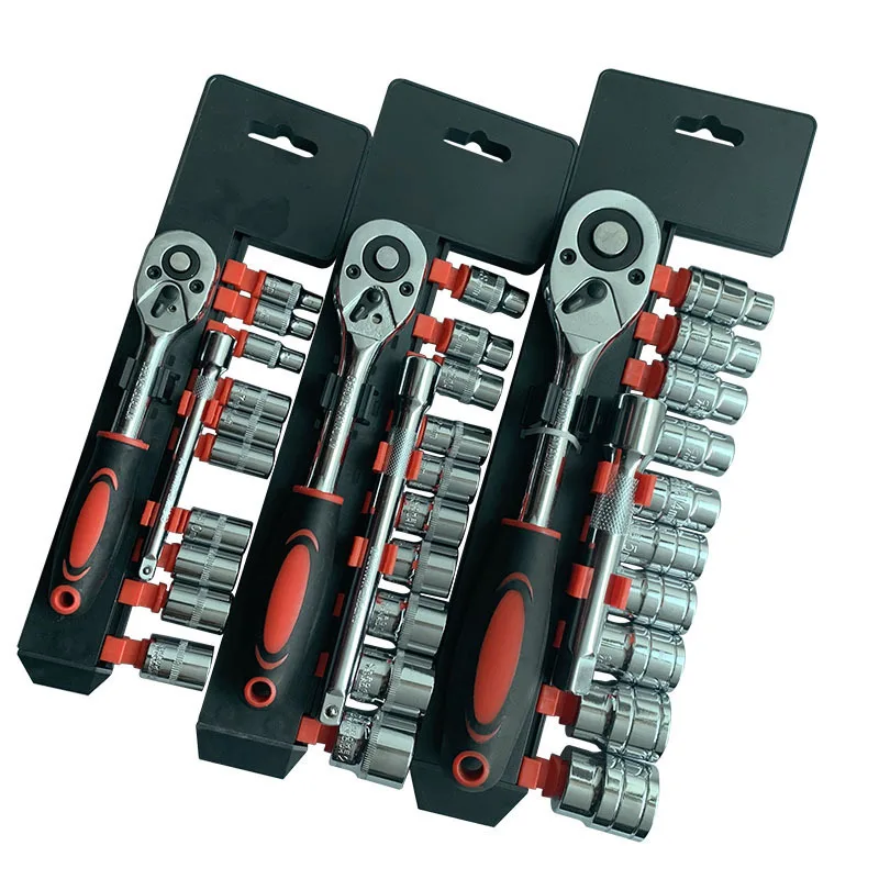Hot Sale 3/8 Complex Vanadium Steel Ratchet Socket Wrench 12pcs Ratchet Wrench Set
