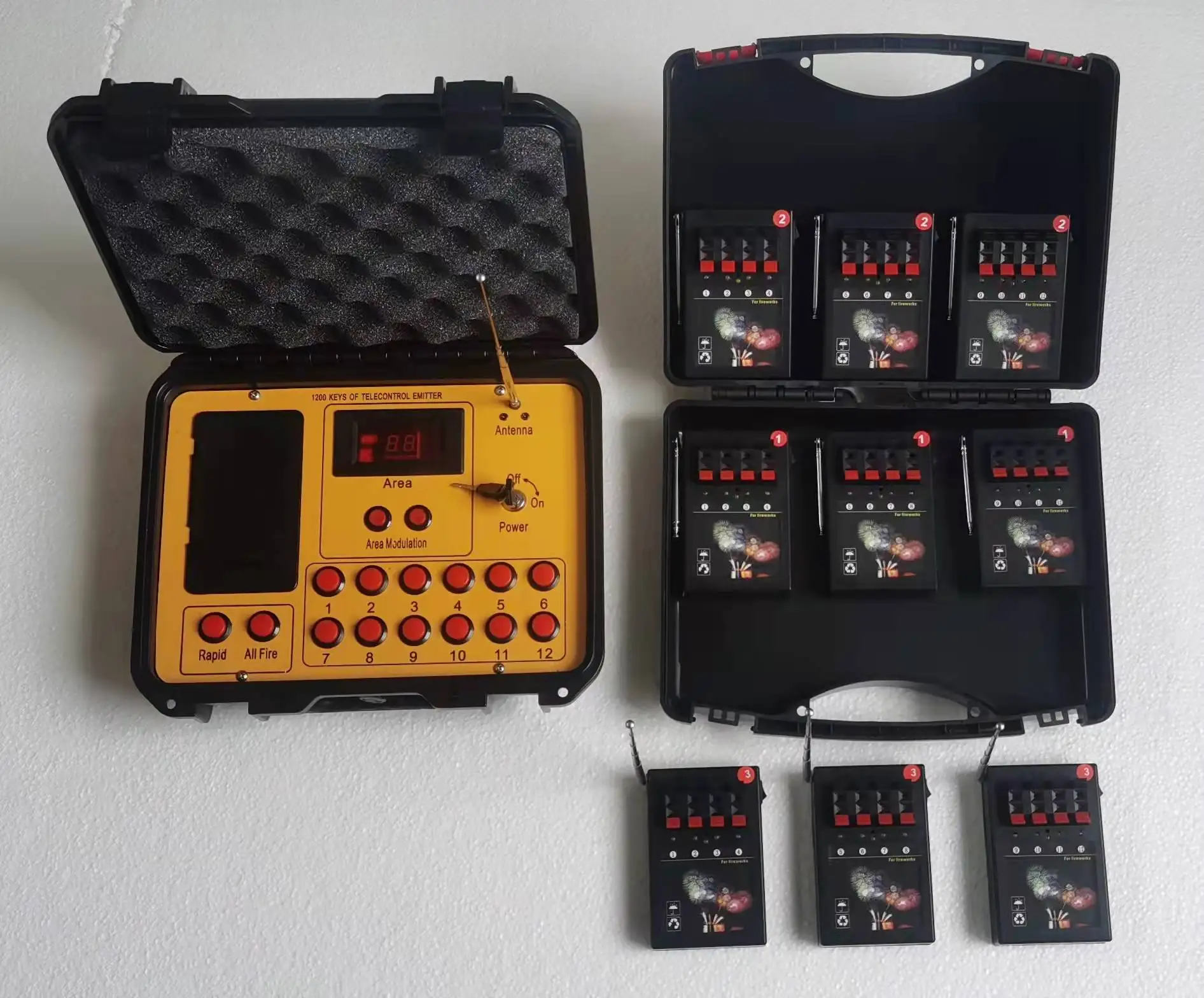 New products 36 cues fireworks firing system 48 channels with 1200 transmitter pyrotechnical