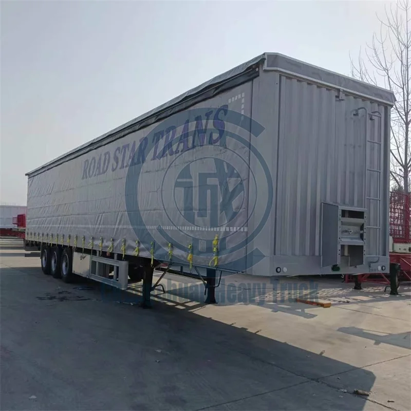 Good Price Tri-axle Curtain Side Open Container Semi Trailer/Curtain-Sider Semi Trailer/ Side Curtain Semi-trailer For Sale
