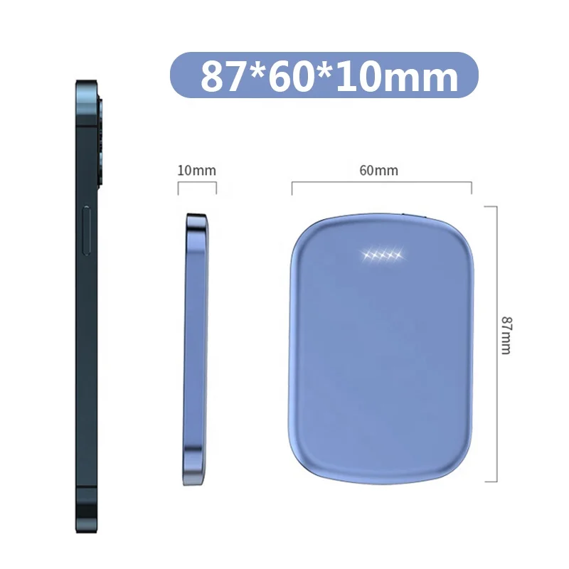 
New High Quality Magnet 5000-10000mA Wireless Qi Wireless Charger Power Bank Magnetic Wireless Charger for Iphone 13 12 11 