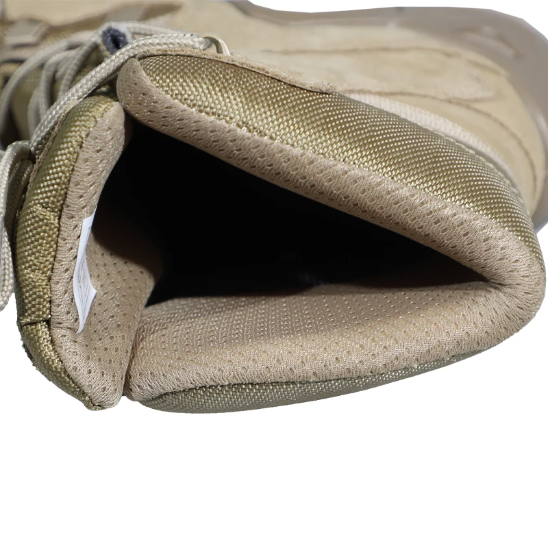 Double Safe Factory  Coyote Leather Tactical Hiking Outdoor Jungle Boots Combat Trekking Boots