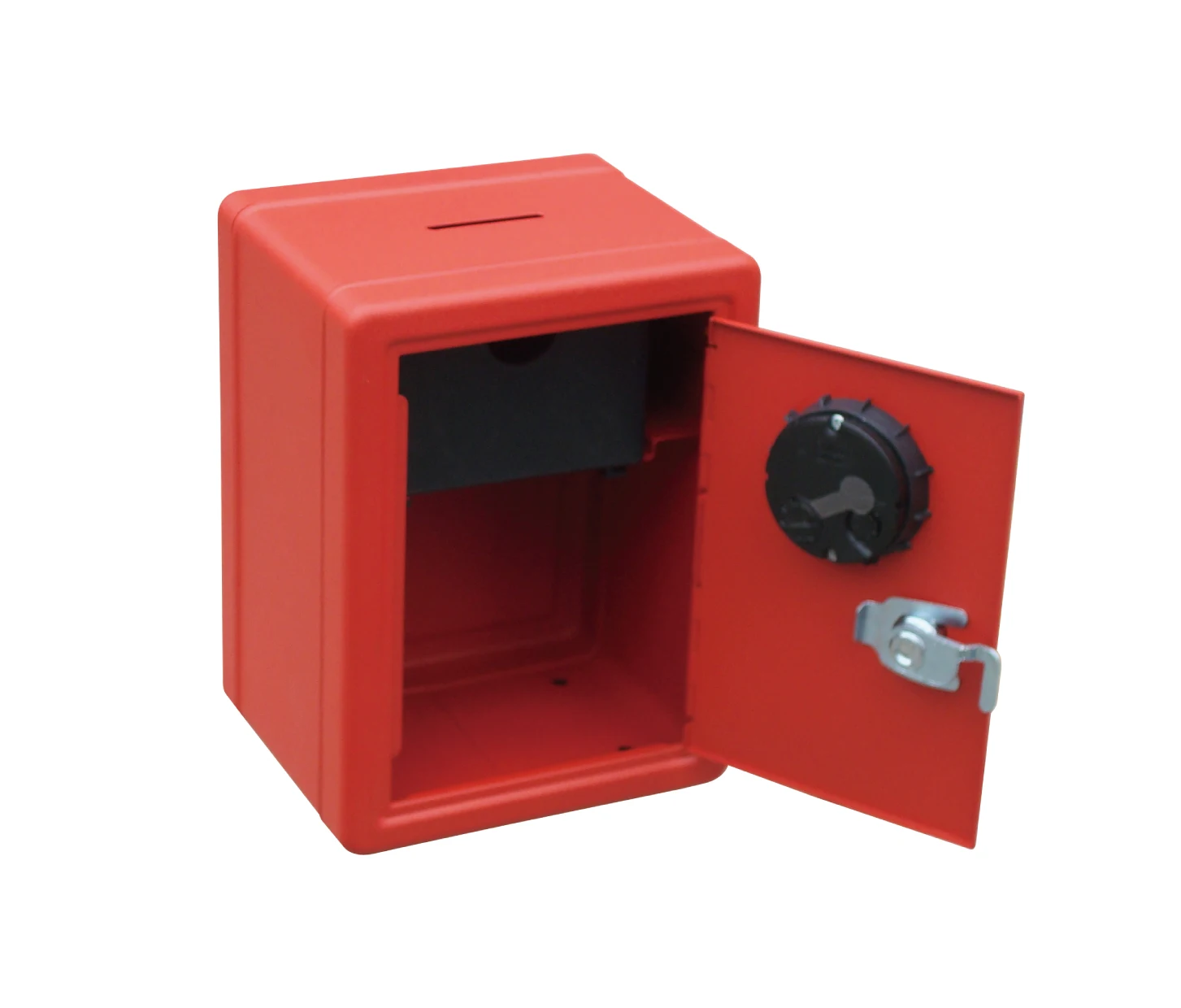  High quality Best selling cute small metal safe coin box with simple double locks as gift for