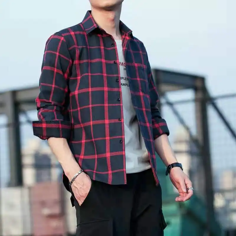 Soft and Stretchy Yarn-Dyed Checked Cotton Fabric for Shirts Dresses Uniforms Bags Twill Woven Knitted Coated Style