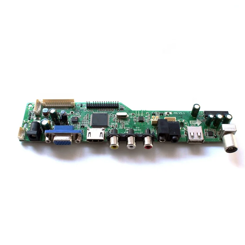  Плата контроллера для ЖК-дисплея M6 V5.1 USB AV аудио поддержка 1920x1080 ЖК-панель с ТВ сигналом PAL