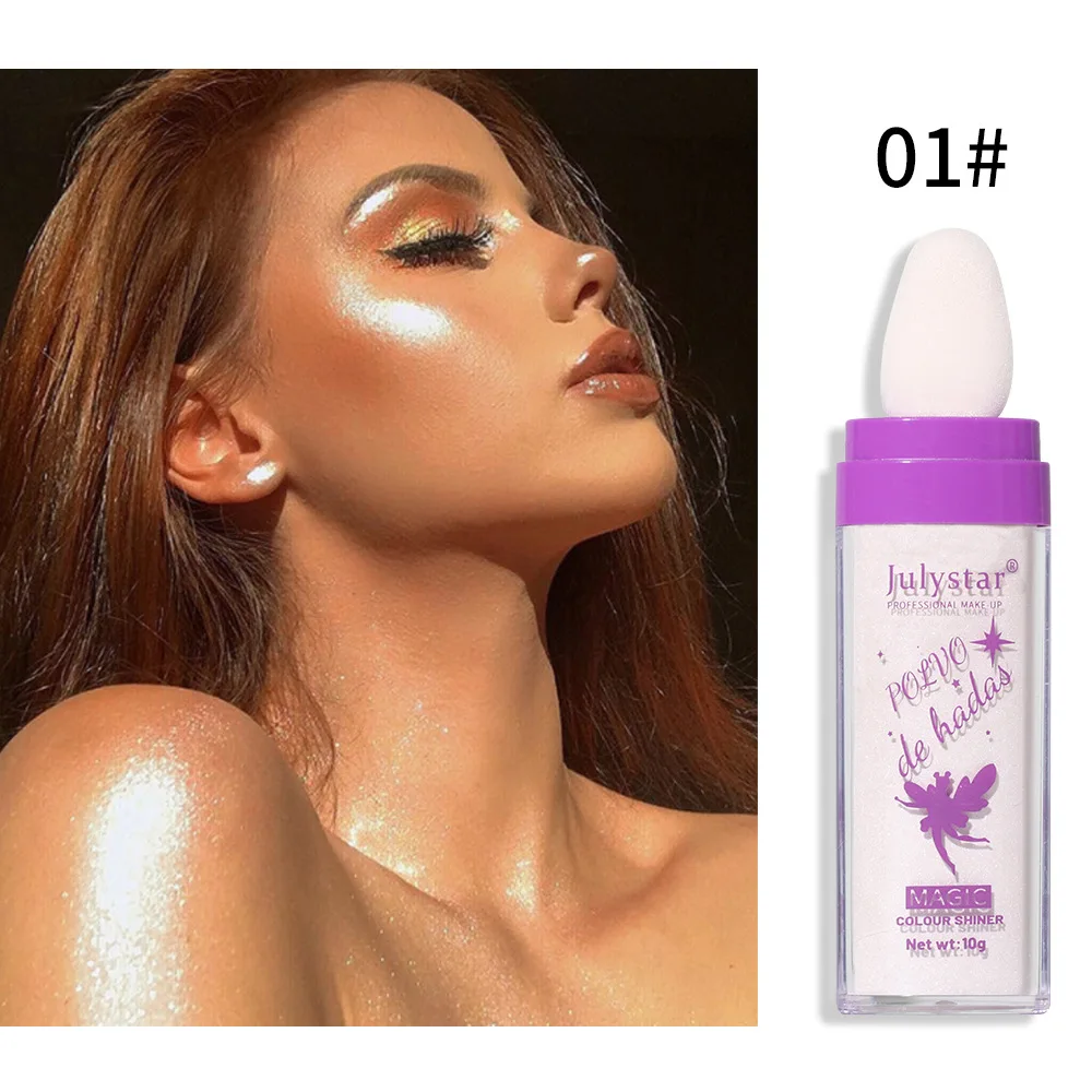 Brillo Corporal Brighten Skin Beautify Fairy Toner Stick Natural Stereoscopic Face Body Glitter Highlighter Powder