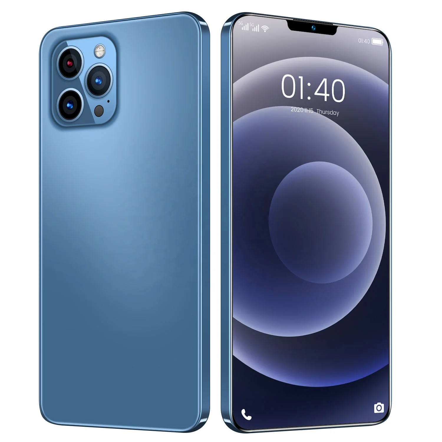  Мобильный телефон Phone12 Pro Max 512 ГБ распознавание лица разблокировка по отпечатку пальца сотовый с поддержкой двух карт смартфон двойным режимом