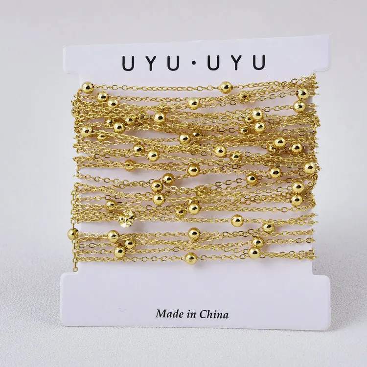 Chunky Thin Circle Twist Cable Small Round and Big Oval CircleTextured Gold Filled Chains For Jewelry
