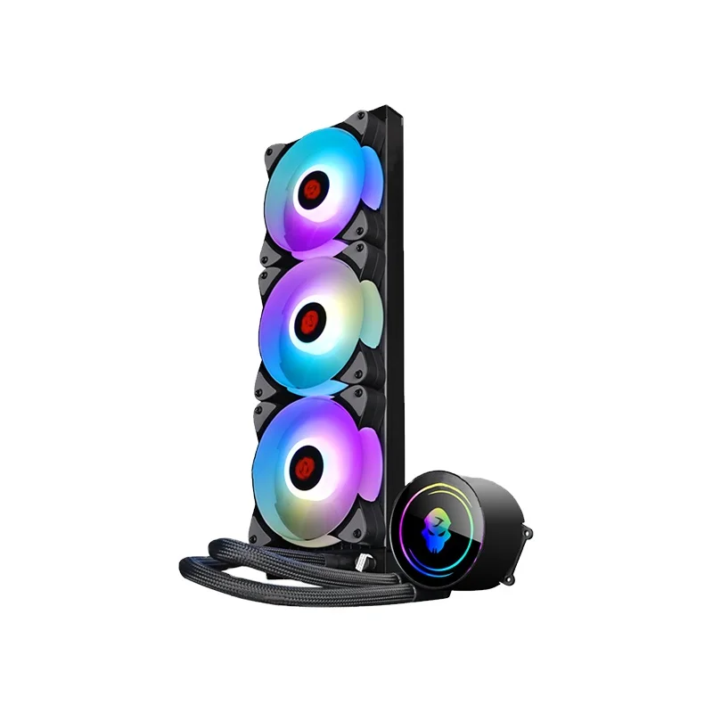 Integrated CPU water cooling fan high performance 12V 120 LED RGB power supply pin surface multi-platform 360 radiator