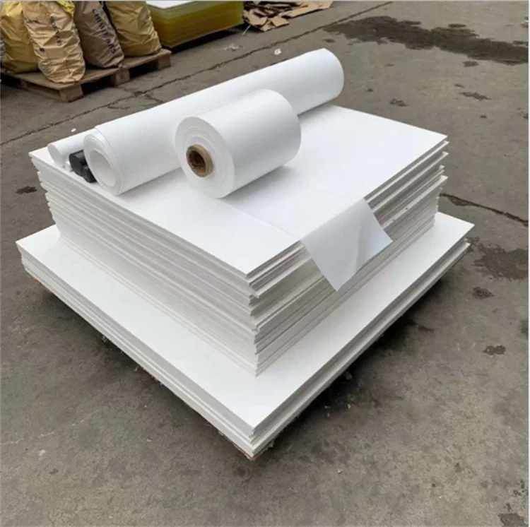 Industrial Aging Resistance White PTFE Plastic Board Sheet High Temperature PTFE Rolls