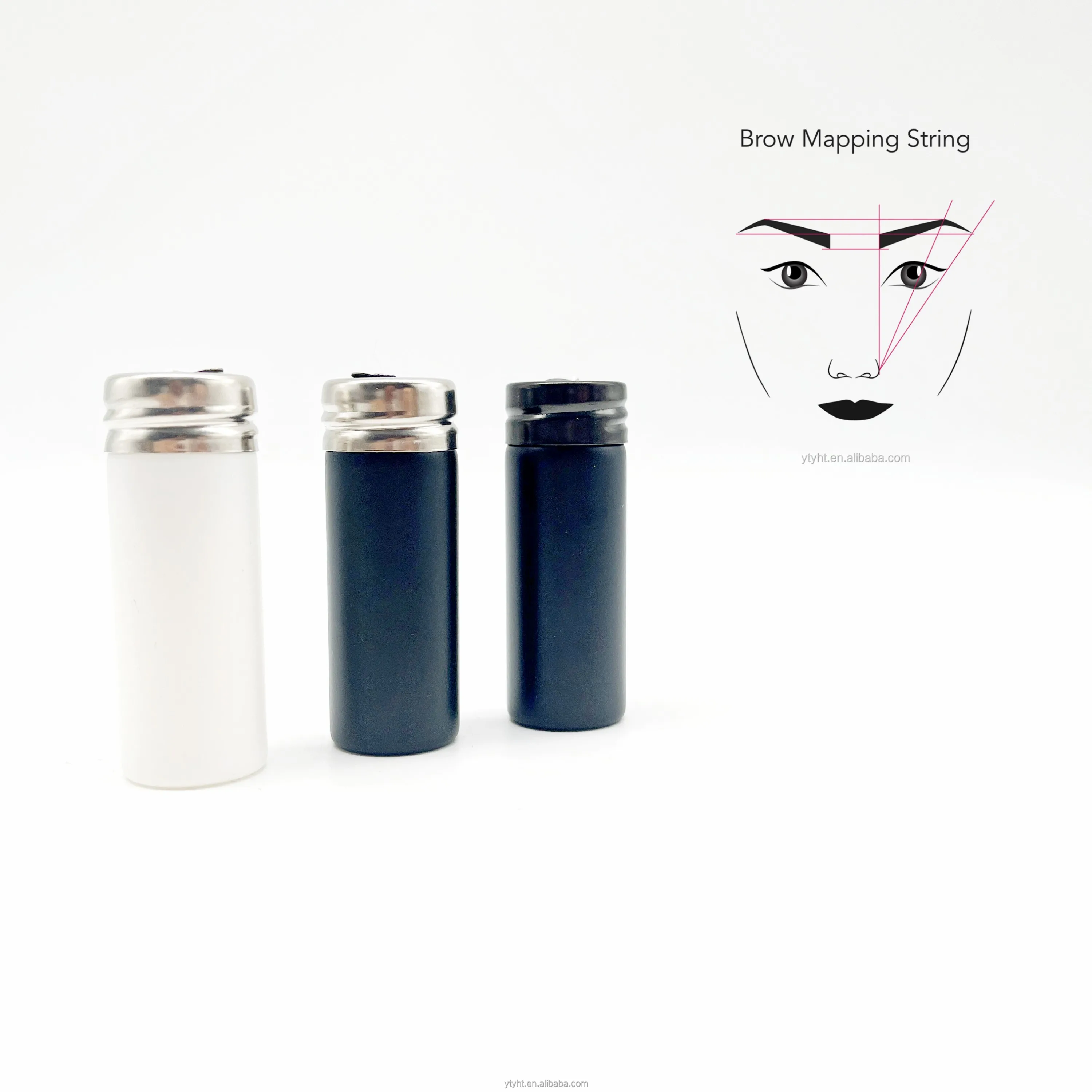 Newest Microblading Eyebrow Thread Pre-ink Brow Mapping String OEM Glass Bottle with PMU Supplies Permanent Makeup Accessories