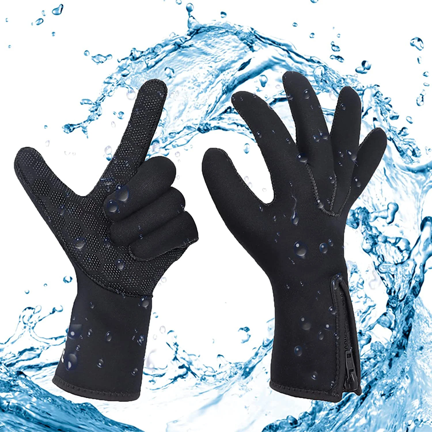 Diving Gloves Customized Logo Cold Water 1.5mm 3mm 4mm 5mm Scuba Swimming Neoprene Surfing Hunting Diving Gloves