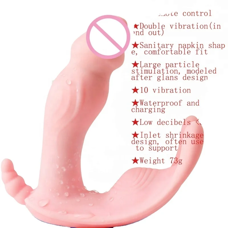 Wearable Wireless Remote Control G-Spot stimulate Clitoris Silicone Dildo butterfly vibrator for women