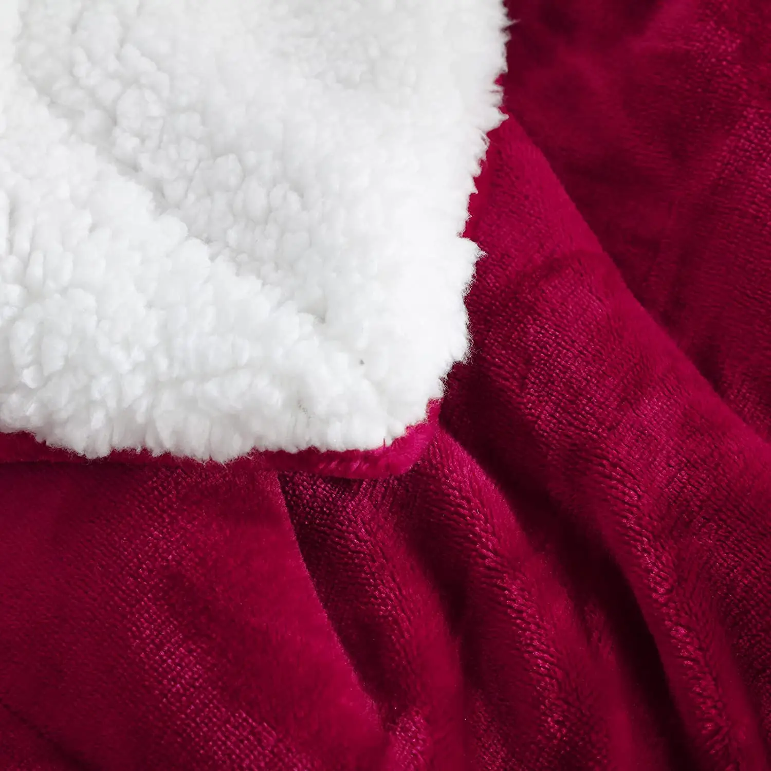 Double-sided Super Soft Luxury Blanket Warm Sherpa Cover Blanket Modern Solid Winter Cheap Lamb Wool Woven 100% Polyester 2kg