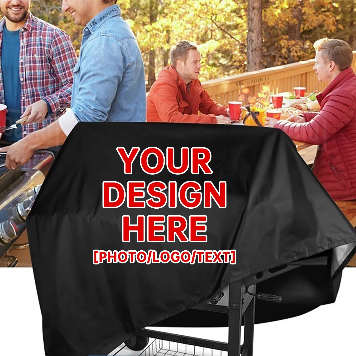New Design BBQ Grill Cover Outdoor Barbecue Grill Protector Rain Protective Waterproof Bbq Grill Cover For Home Garden Supplies