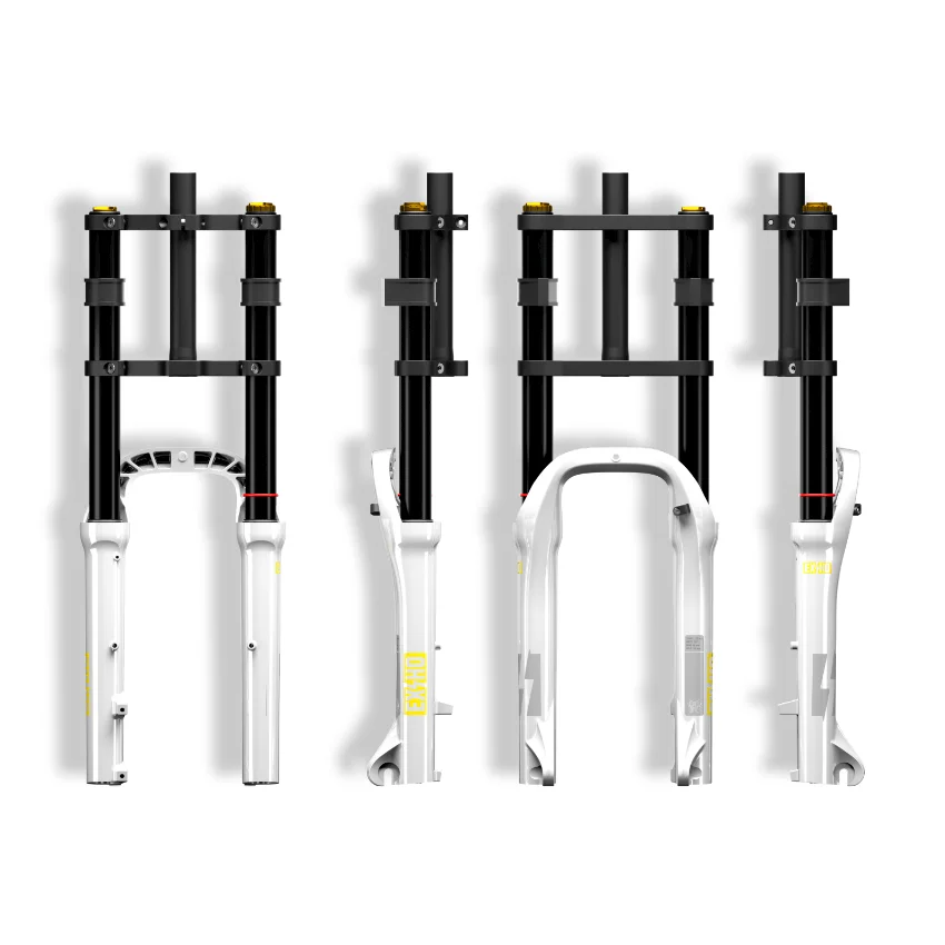 DH 20 26 Велосипедная вилка подвеска передняя вилка с крупными покрышками для езды с отскок регулировки