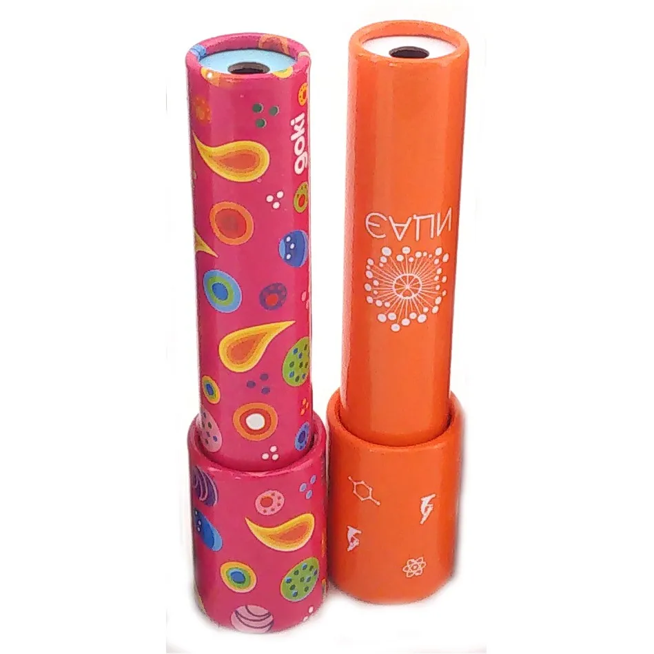 Образовательный развлекательный магический калейдоскоп на заказ для детей, Легкая классическая коробка, упаковка для рисунков, кепка, шт., цветной материал