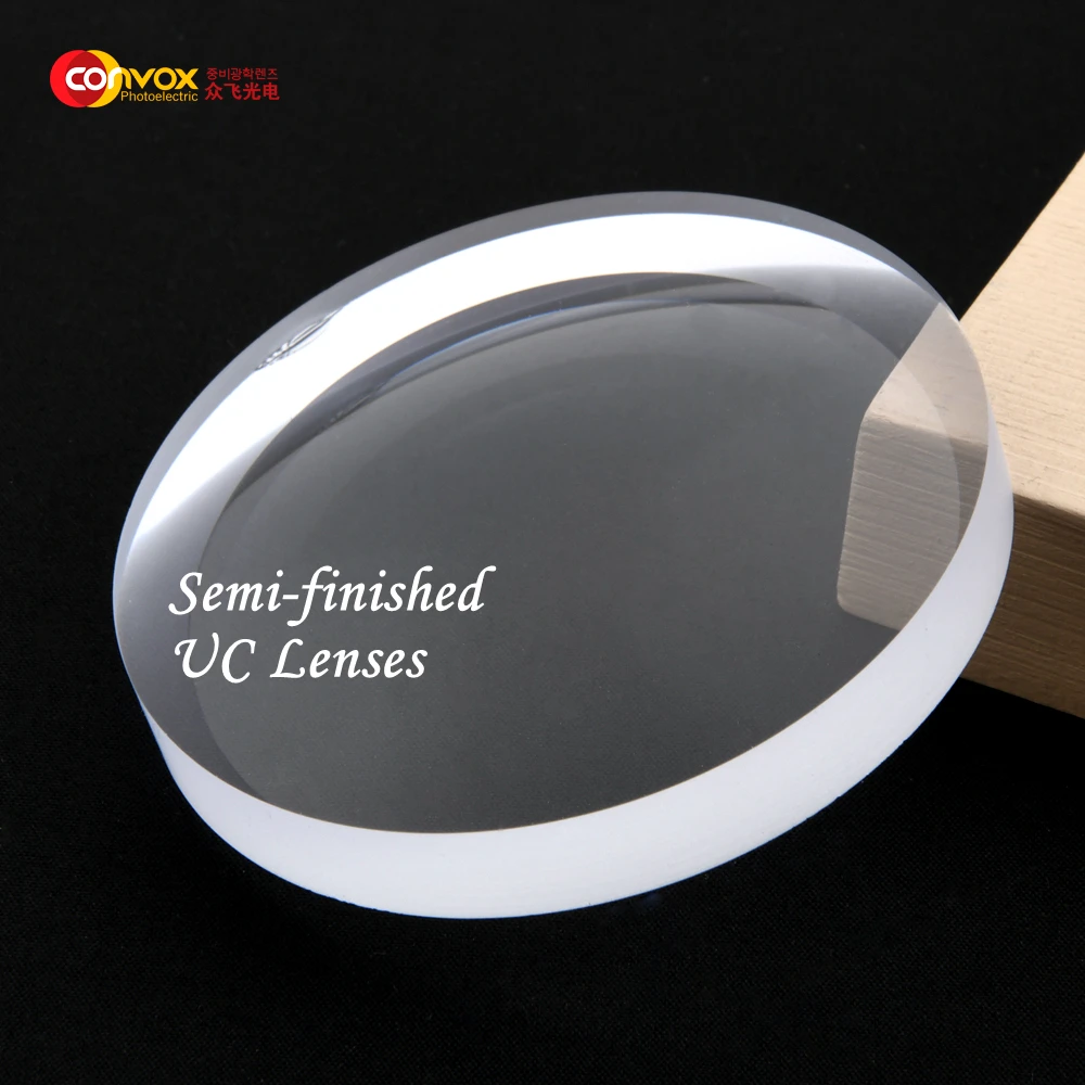 CONVOX SF1.56 NK55 Hard Coating Eyeglass Lens Blanks , Semi Finished Lenses For Reading Glass