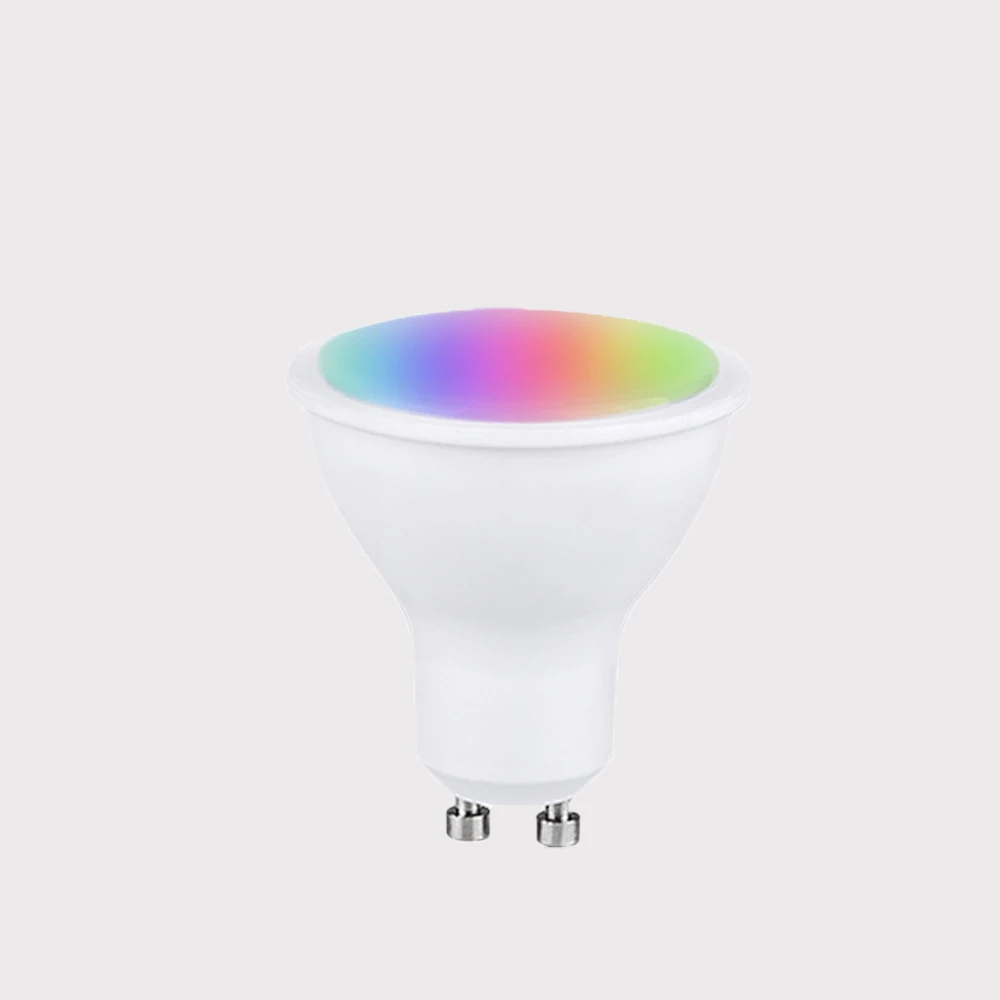 GU10 Lamp Remote Control Household 10W 15W RGBIC Light Wide Voltage AC 85V-265V Smart Spotlight Bulb